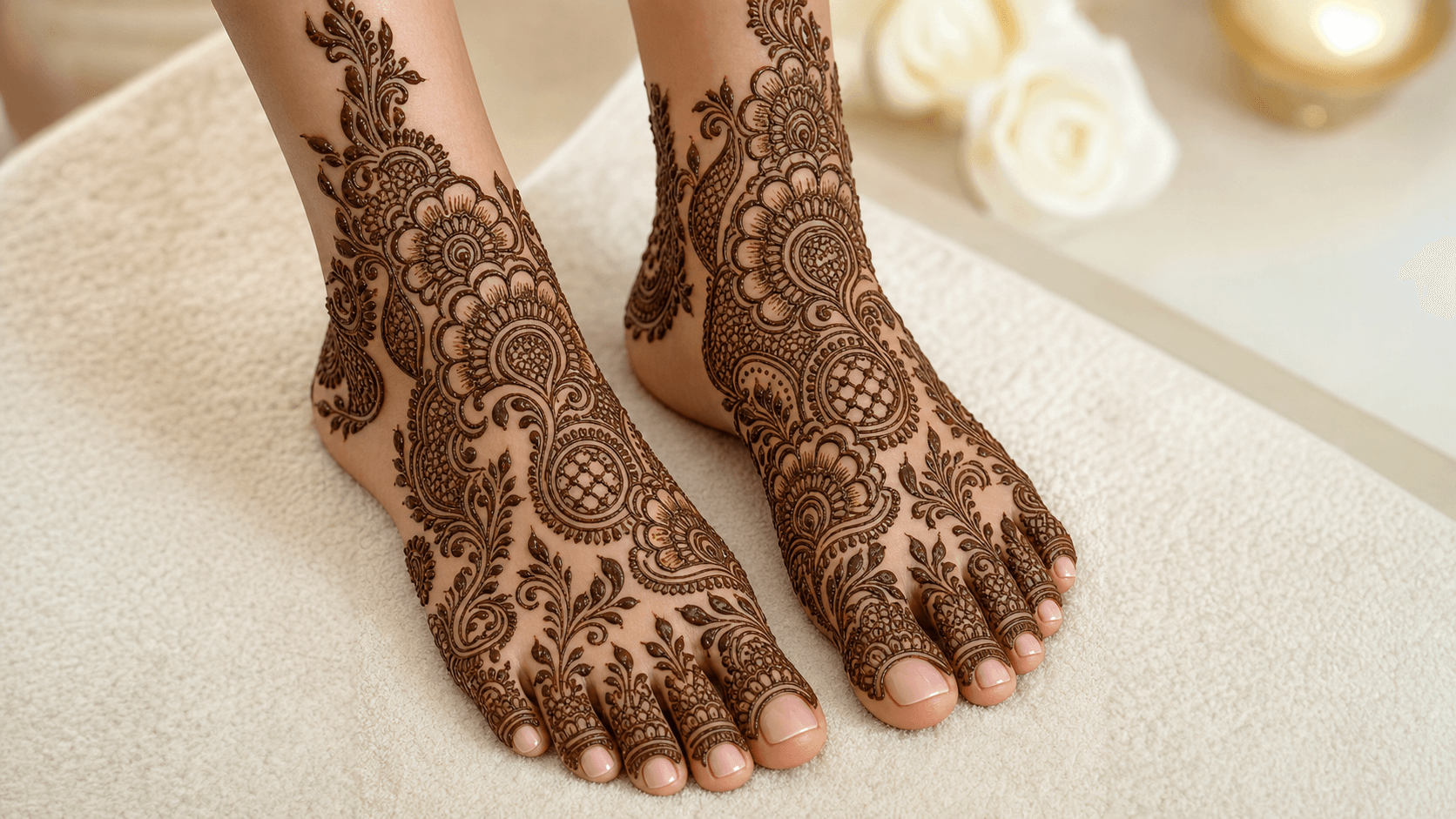 Full Feet Henna Design
