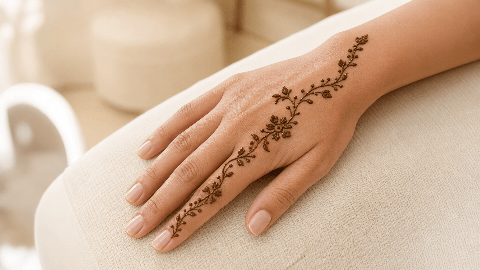 Simple Hand Henna Design